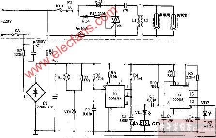 振宇XSX-BⅢ电子保鲜消毒柜电路图