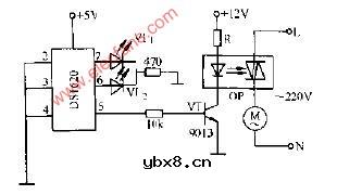 DS1620家用电扇控制电路图