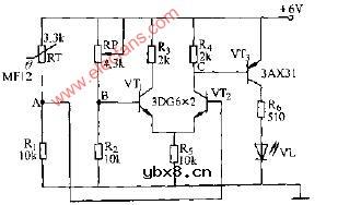 热敏电桥差动放大器电路图