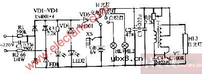 SL-02型三用应急灯电路图