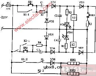 容声DX-60A双温电子消毒柜电路图