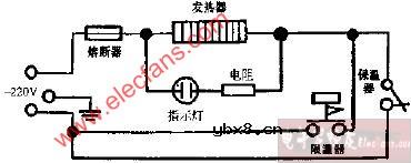 三角、远凌、金字CFXB型单灯电饭锅电路图