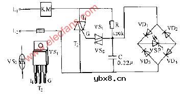 光控常闭式交流接触器电路图
