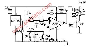 LM45C超温报警电路图