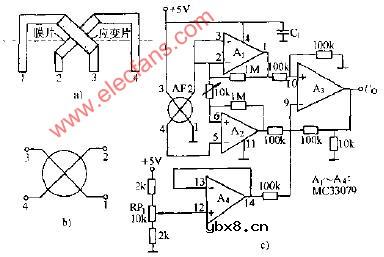 MPX系列压力传感器应用经典电路图