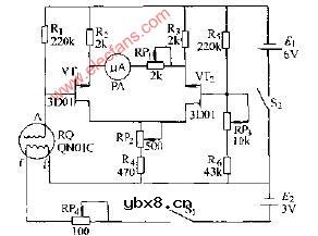 场效应晶体管气敏差分电路图