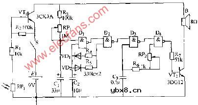 关门提醒电路图