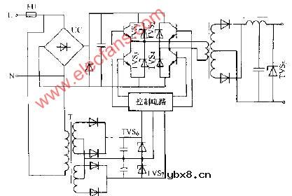 开关电源TVS保护电路图
