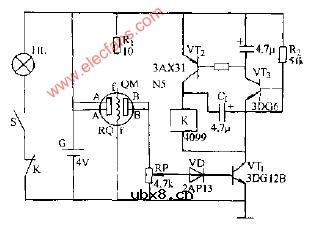 矿灯瓦斯报警电路图