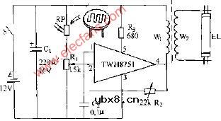 光控升压电路图