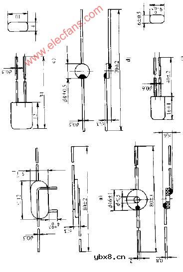 温度补偿热敏电阻器外型尺寸电路图