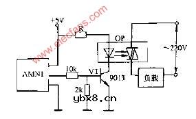 AMN1热释电传感器带继电电路图