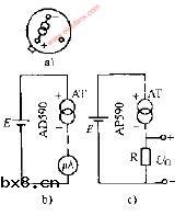 AD590集成温控传感器典型应用电路图