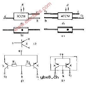 磁敏晶体管及4CCM差分电路图