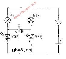 光控晶闸管双稳态电路图