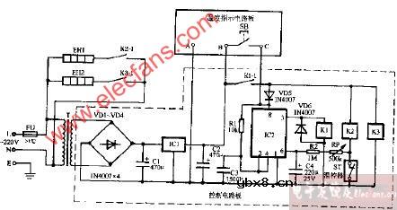 茵德GX-60A高温电子消毒柜电路图