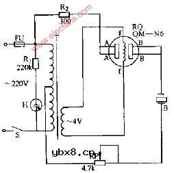 廉价气敏报信电路图
