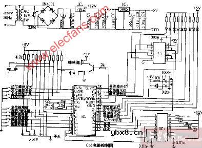 澳柯玛(普爱)WQP4-5电脑式家用全自动洗碗机电路图