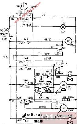 美的WP5B全自动洗碗机电路图2