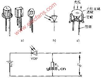 光敏二管的典型应用电路图