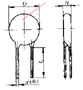 MY23型压敏电阻器外形尺寸电路图