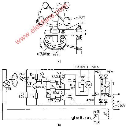 光电风速表电路图