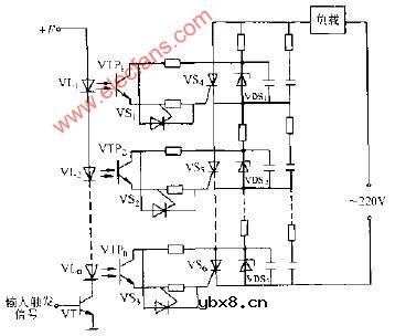 光控串联晶闸关开关电路图