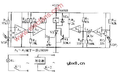 光敏二极管继电路图