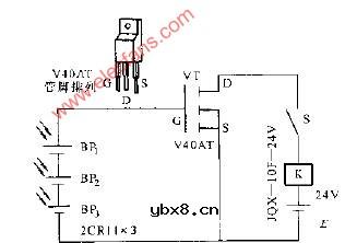 VMOS功率场效应晶体管光敏继电器电子图