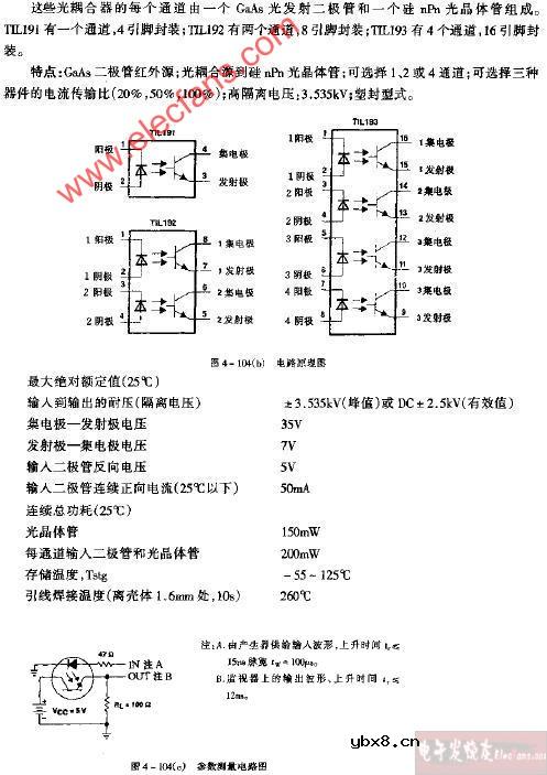 TIL191~TIL193B电路原理电路图