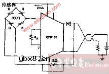 XTR101电流激励的桥输入电路图
