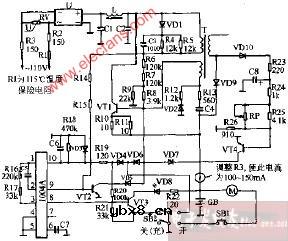 日立牌高级电动剃须刀电路图