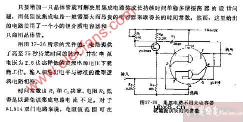集成电路长持续时间单稳电路图