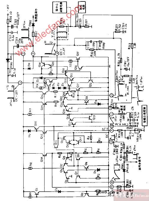 GW500场扫雷集成电路TDA1170N内部电路与外围电路图