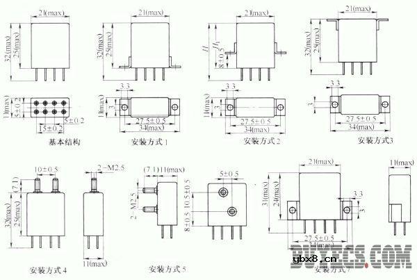 小型中功率密封直流电磁继电器