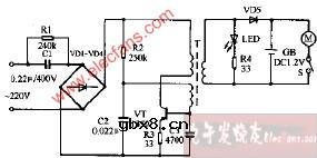 华艺牌高级往复式电动剃须刀电路图