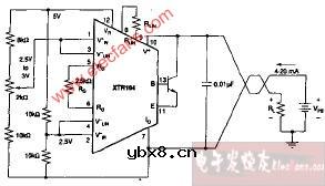 电位器传感器和XTR04的连接电路图