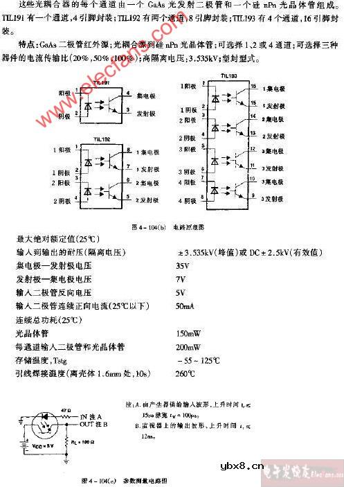TIL191~TIL193B参数测量电路图