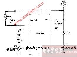 ML2280 ML2283遥控温度传感电路图