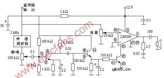 调频接收电路中的静噪电路