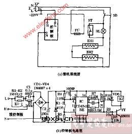 神奇QPFB-10型台式蒸汽电熨斗电路图