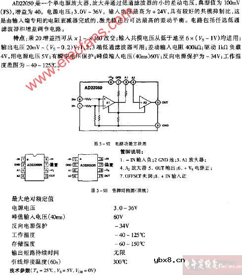AD22050电路功能方块电路图
