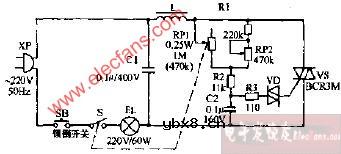 双鱼牌JC-51型调光书写台灯电路图