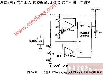 工作电压15％Vcc≤VXDH≤85％Vcc电位计传感器电路