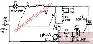 四达牌SBT-180型鸿运调光书写台灯电路图