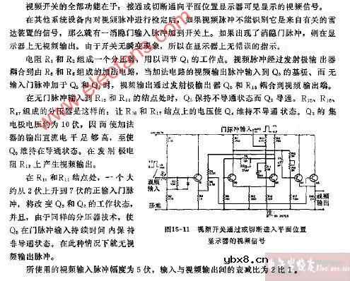 雷达视频开关电路图