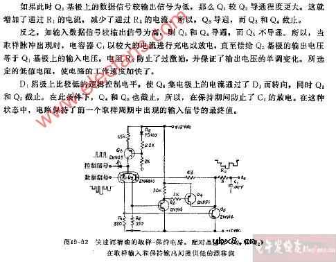 速度快、精度高的取样和保存电路图