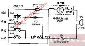 忆雄CE-450多功能食品加工机电路图