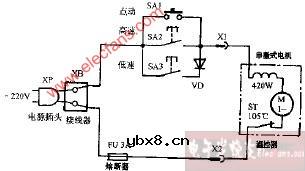 南顺AYE-203B多功能食品加工机电路图