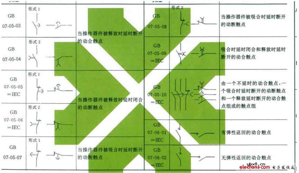 时间继电器的符号